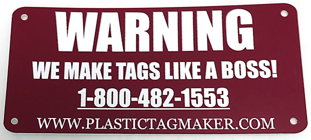 Custom Plastic Tags Keep Your Information on Display